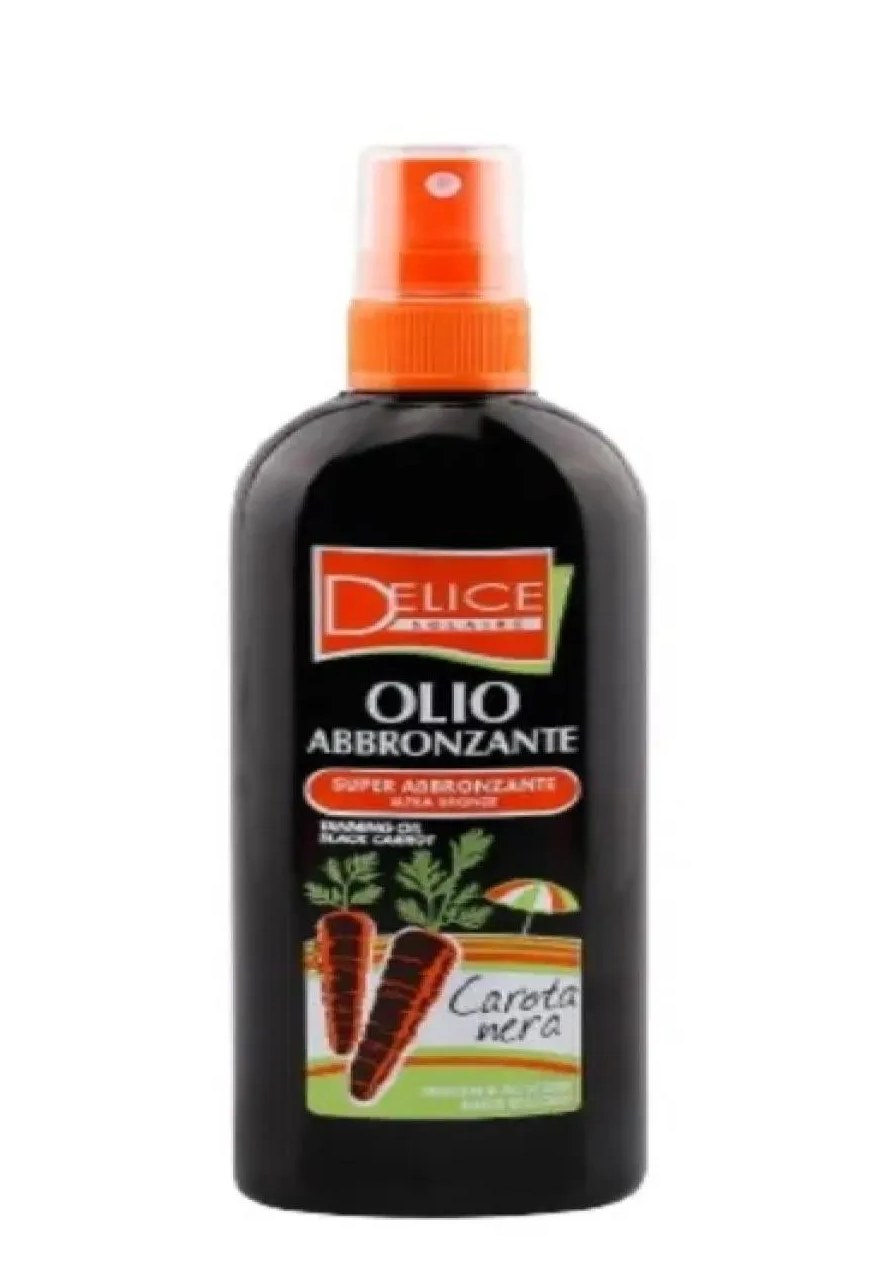 Delice Solaire Oleo Bronzeador Cenoura Negra Spray 150 Ml