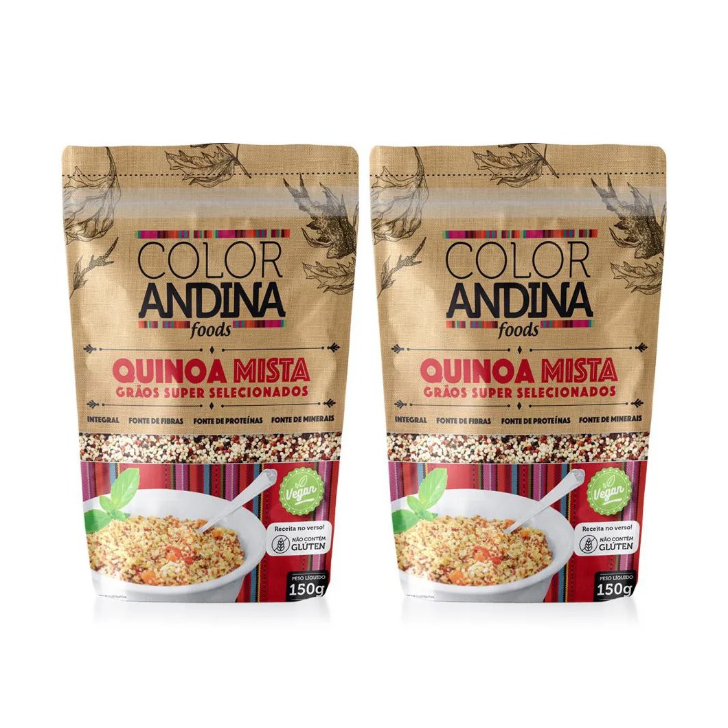 QUINOA REAL MISTA - COLOR ANDINA FOOD 0,150G - 02 UNIDS