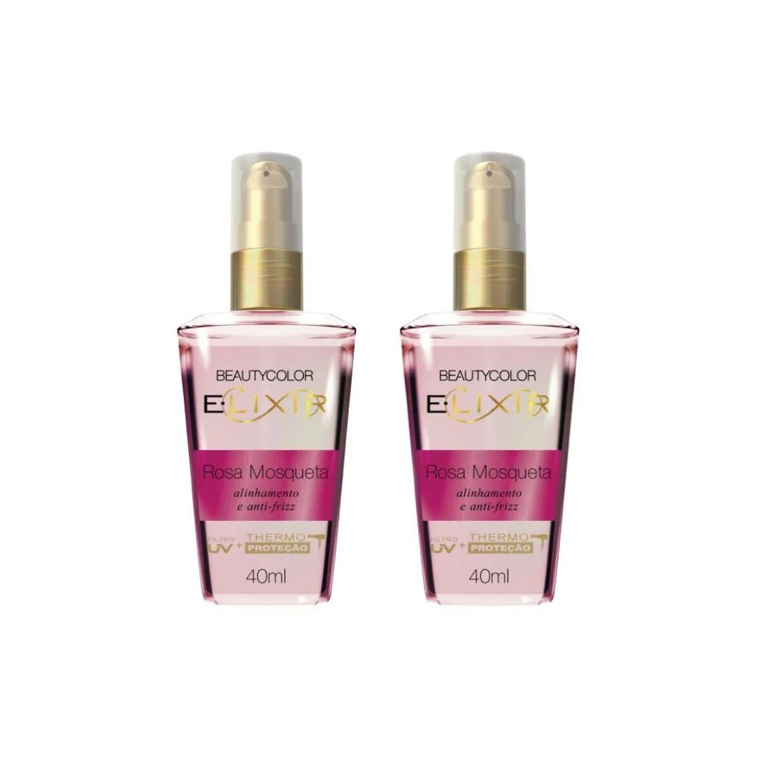 Oleo Capilar Beauty Color Elixir Rosa Mosqueta 40ml - Kit 2un
