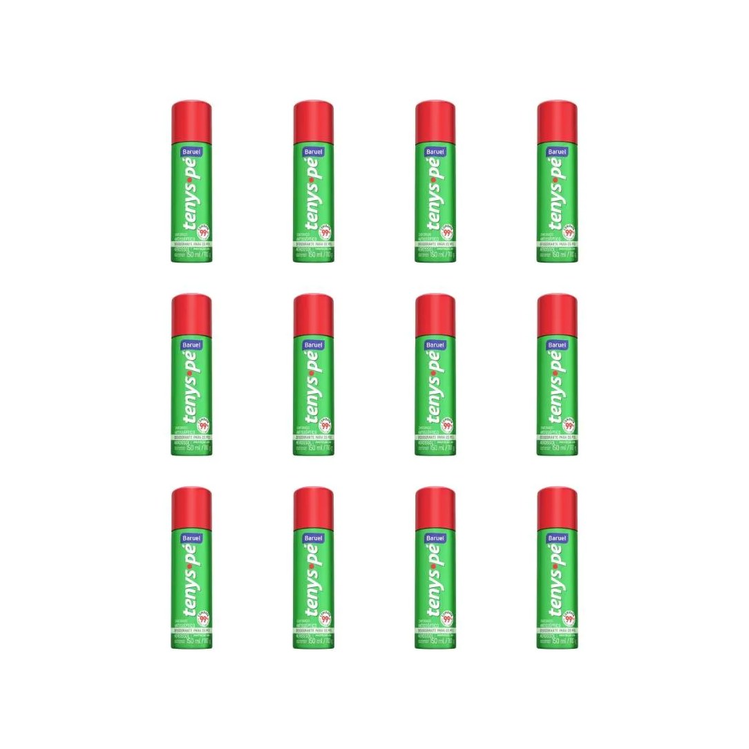 Talco Pes Tenys Pe Baruel Aerossol 150ml Canforado - 12un