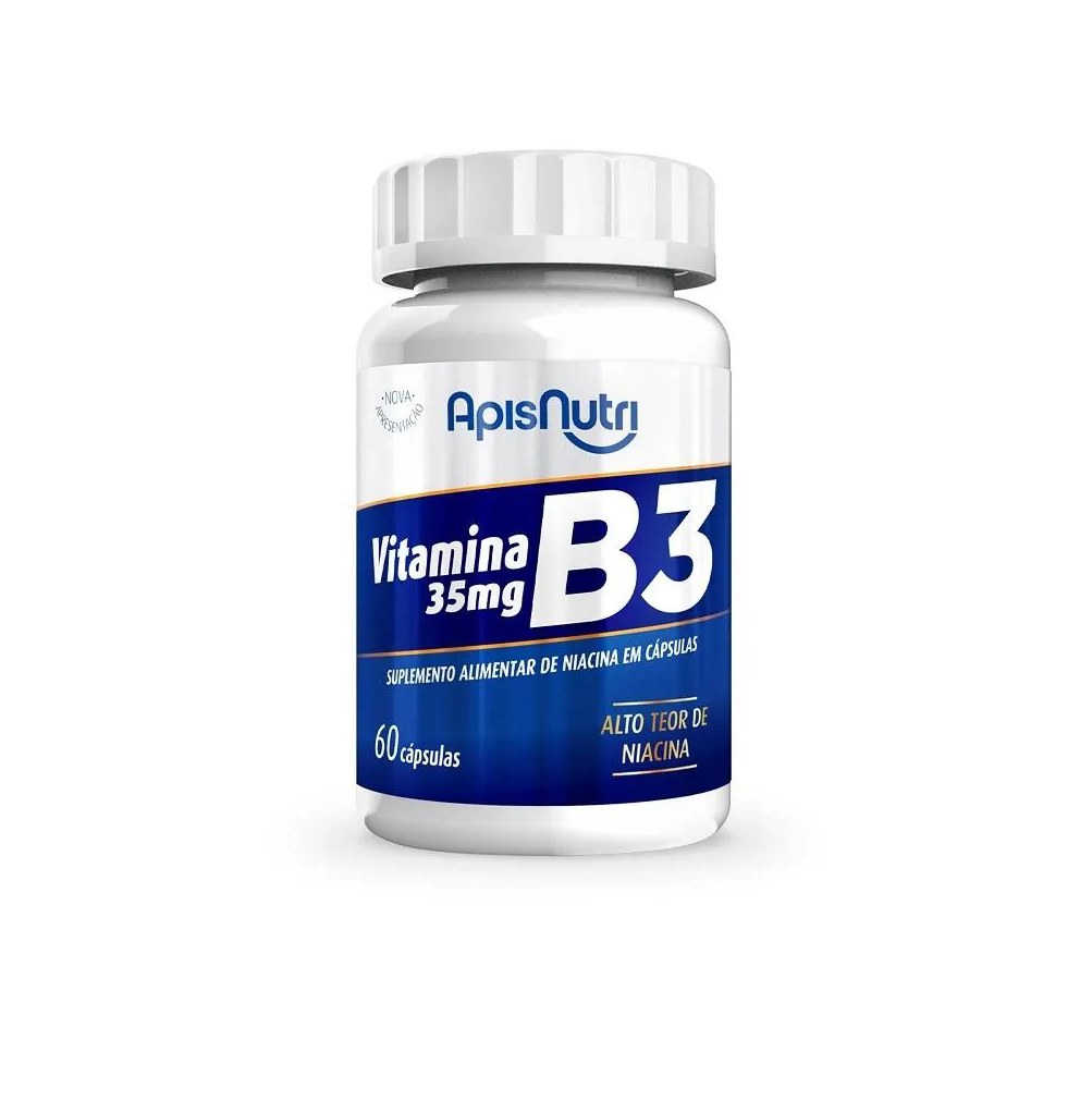 Vitamina B3 - 35mg (60 Cápsulas) - Padrão: Único