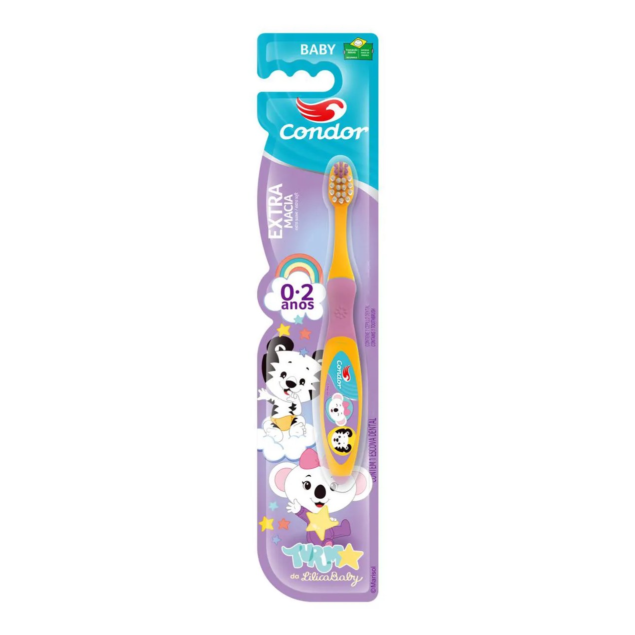 ESCOVA DENTAL EXTRAMACIA TURMA DA LILICA BABY CONDOR