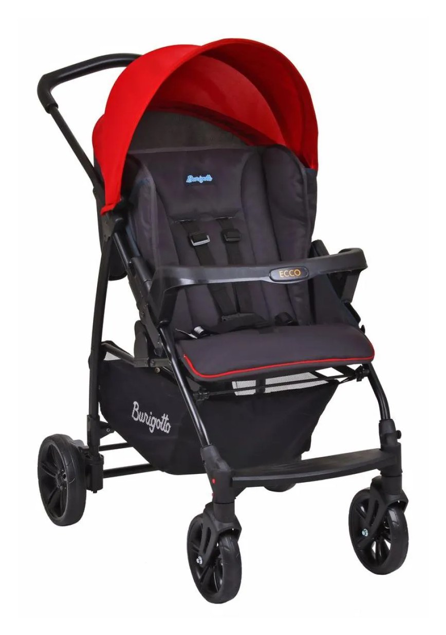 Carrinho de Bebê Ecco Burigotto Vermelho