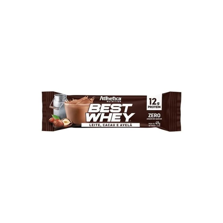 Best Whey Bar (62g) - Sabor: Leite, Cacau e Avelã (49g)