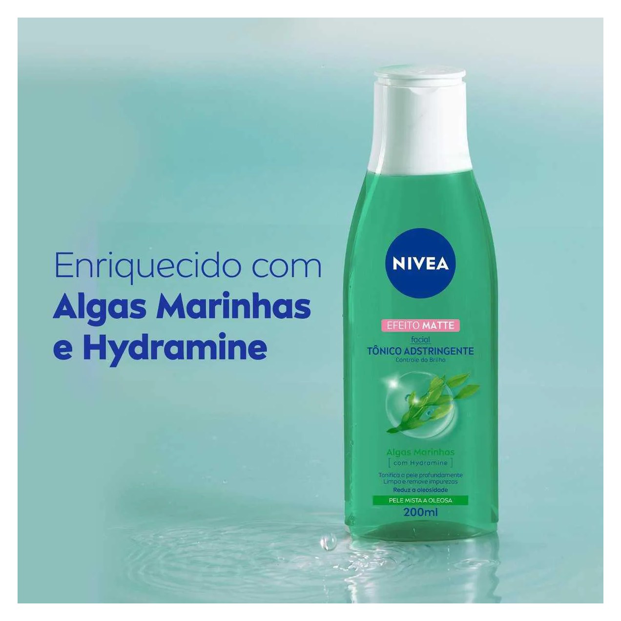 Tônico Adstringente Facial Nivea Controle do Brilho Efeito Matte com 200ml