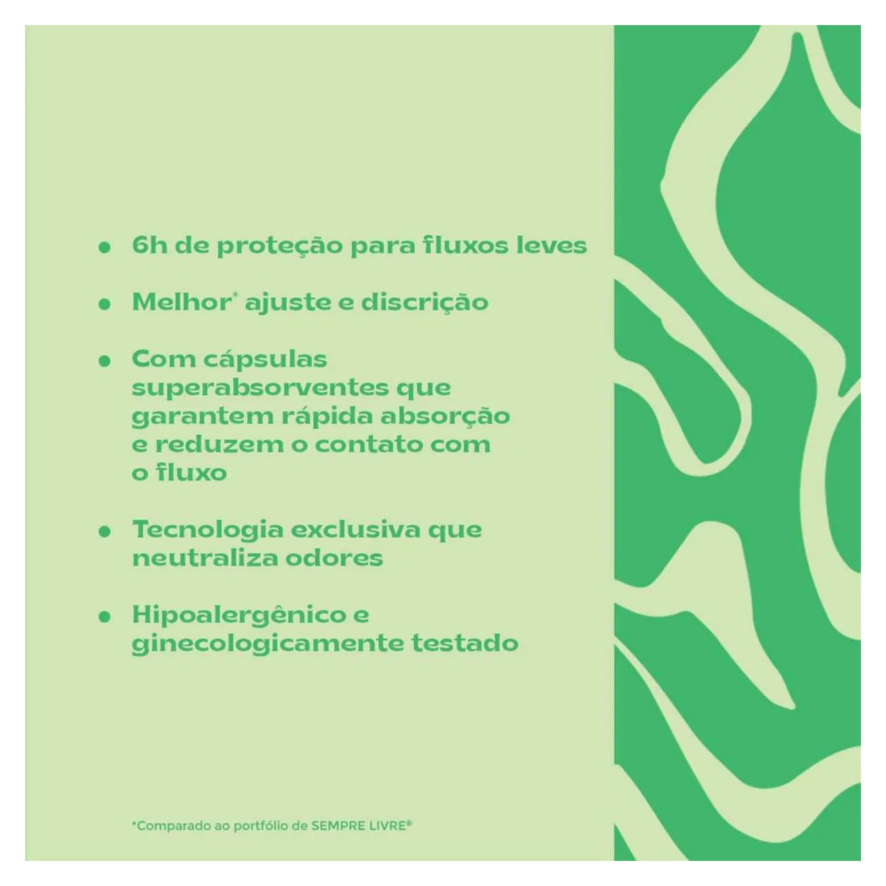 Absorvente Sempre Livre Adapt Cobertura Suave Com Abas com 32 unidades
