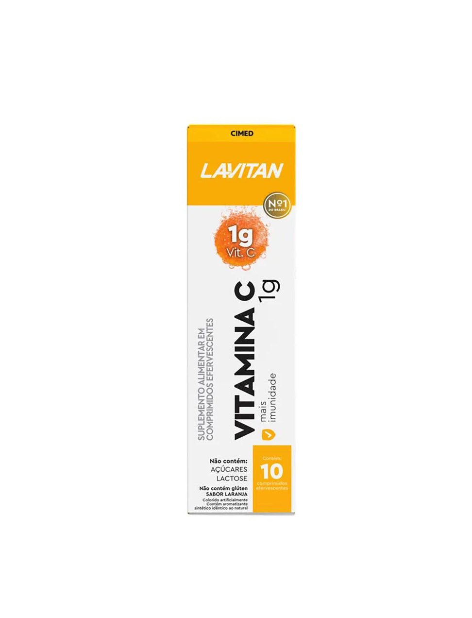 Lavitan Vitamina C comprimidos Efervescentes Sabor Laranja