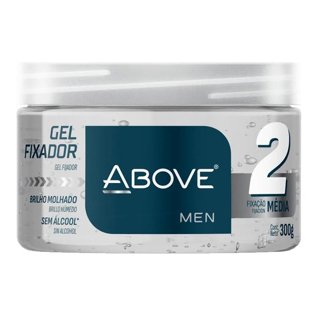 Gel Fixador Above Brilho Molhado Incolor Ação Média 300g