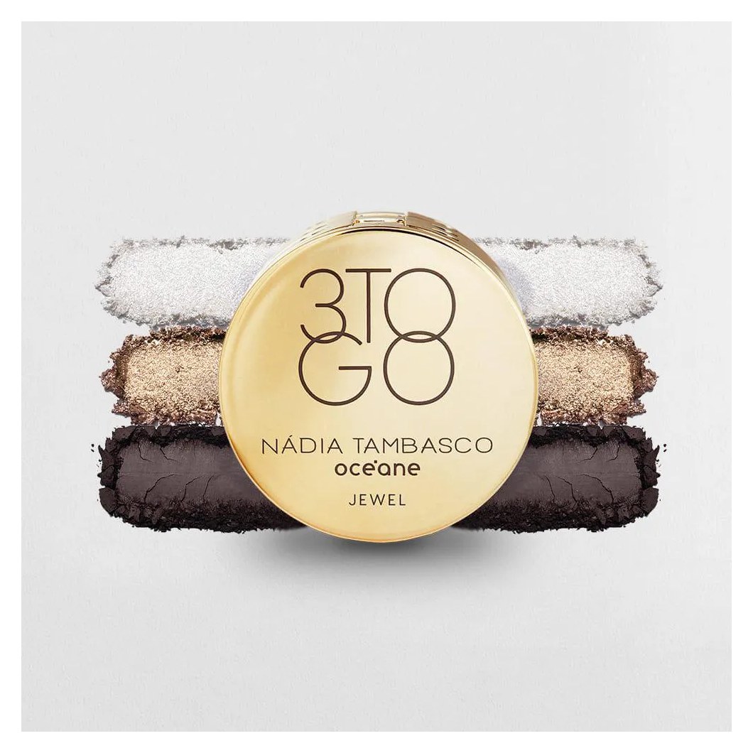 Trio de Sombras Nádia Tambasco By Océane - 3 To Go Palette Jewel 7,8g