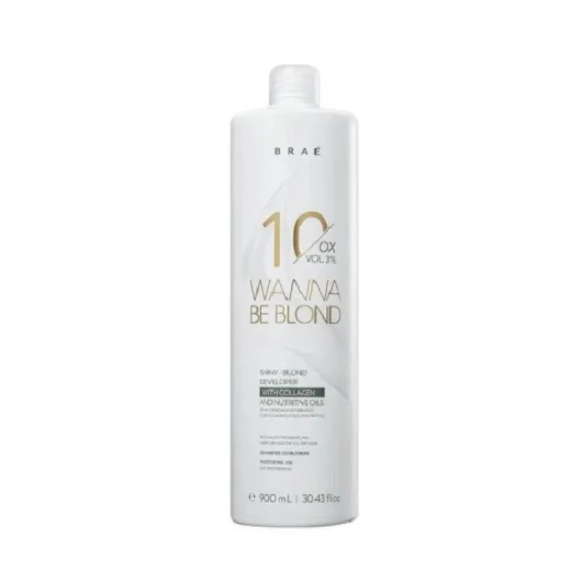 Brae - Wanna Be Blond - 3% Agua Oxigenada 10 Volumes 900 Ml
