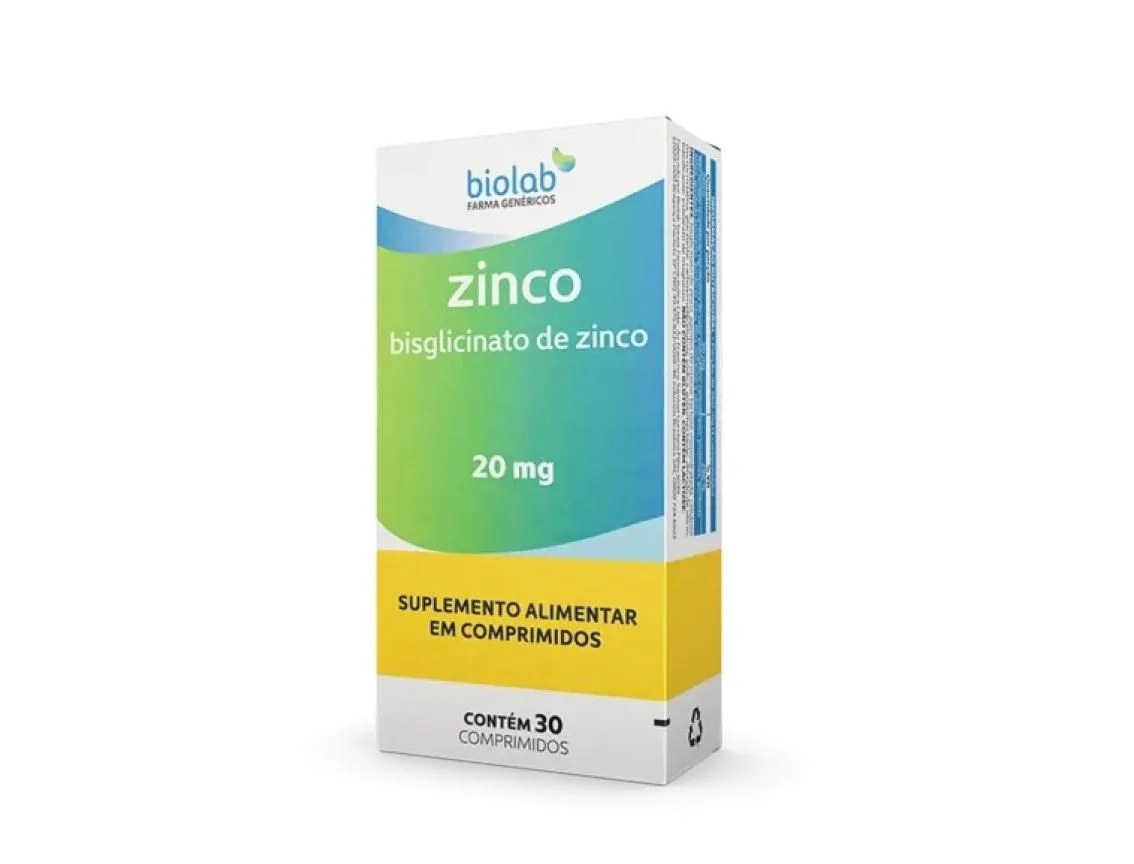 SUPLEMENTO ZINCO 20MG 30 COMPRIMIDOS  - BIOLAB