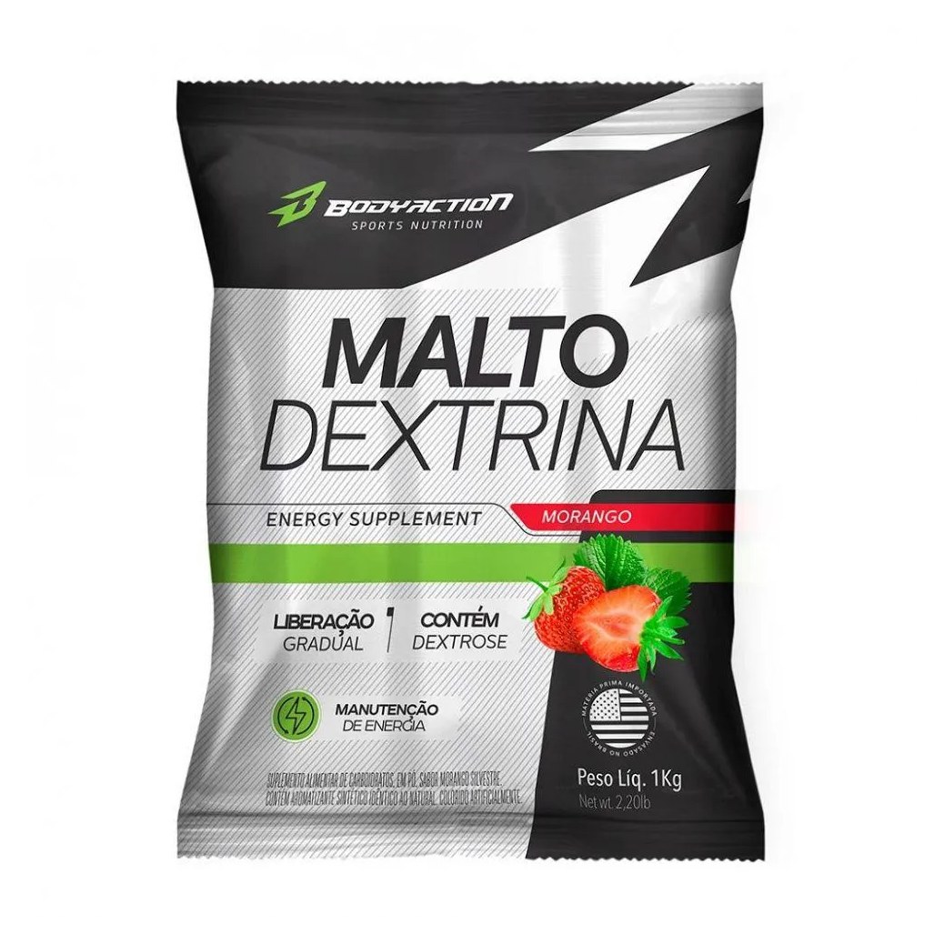 Maltodextrina (1kg) - Sabor: Morango Silvestre