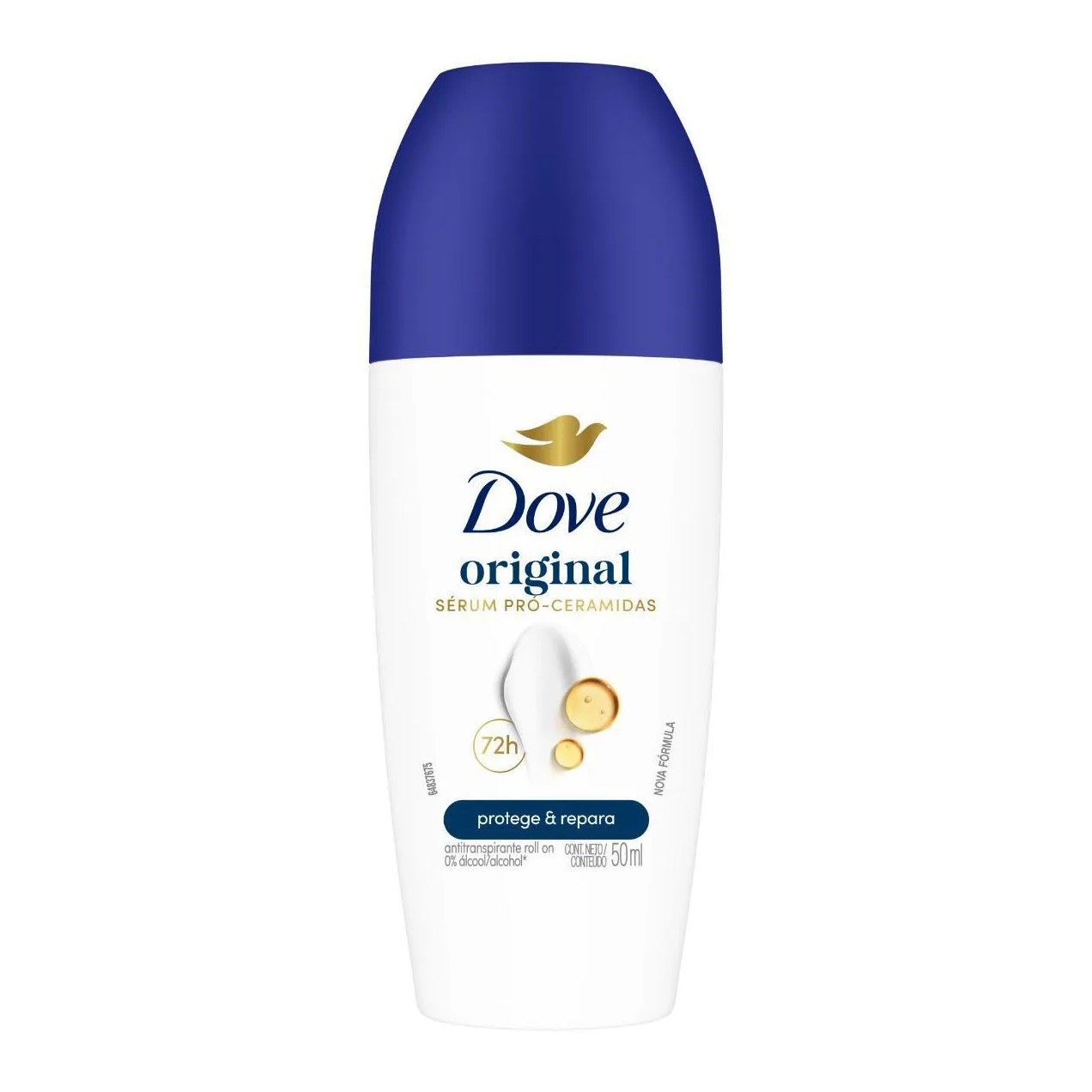 Desodorante Antitranspirante Roll-On Dove Original Feminino Sem Álcool 48h 50ml