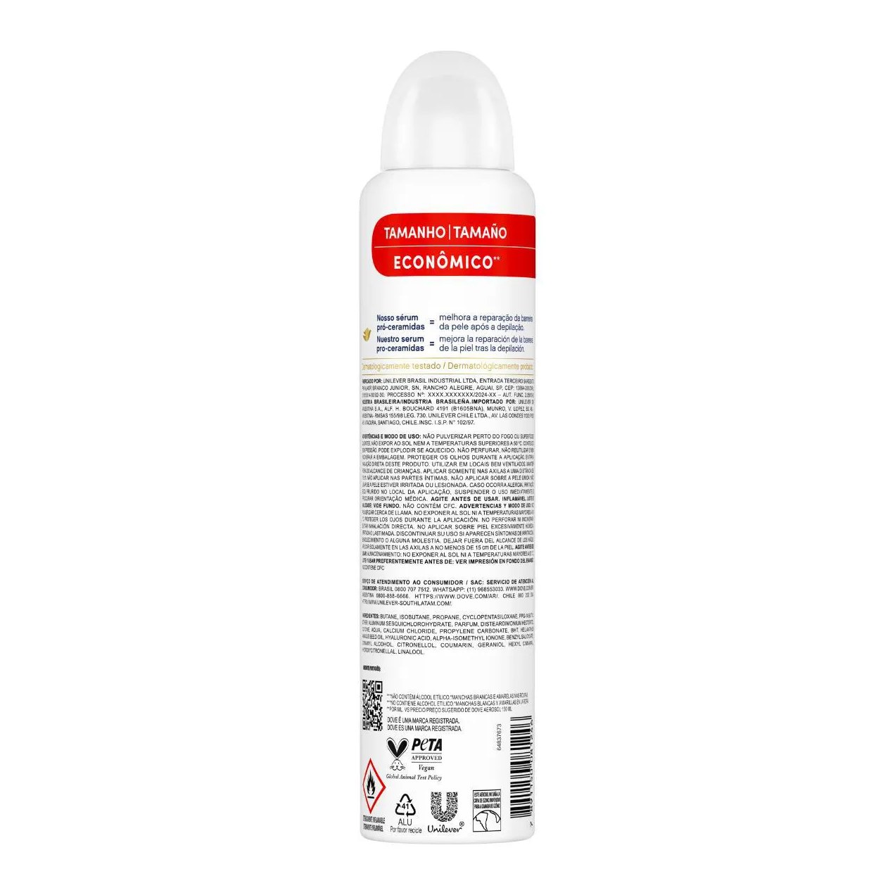 Desodorante Antitranspirante Aerosol Dove Invisible Dry Feminino 48h 250ml