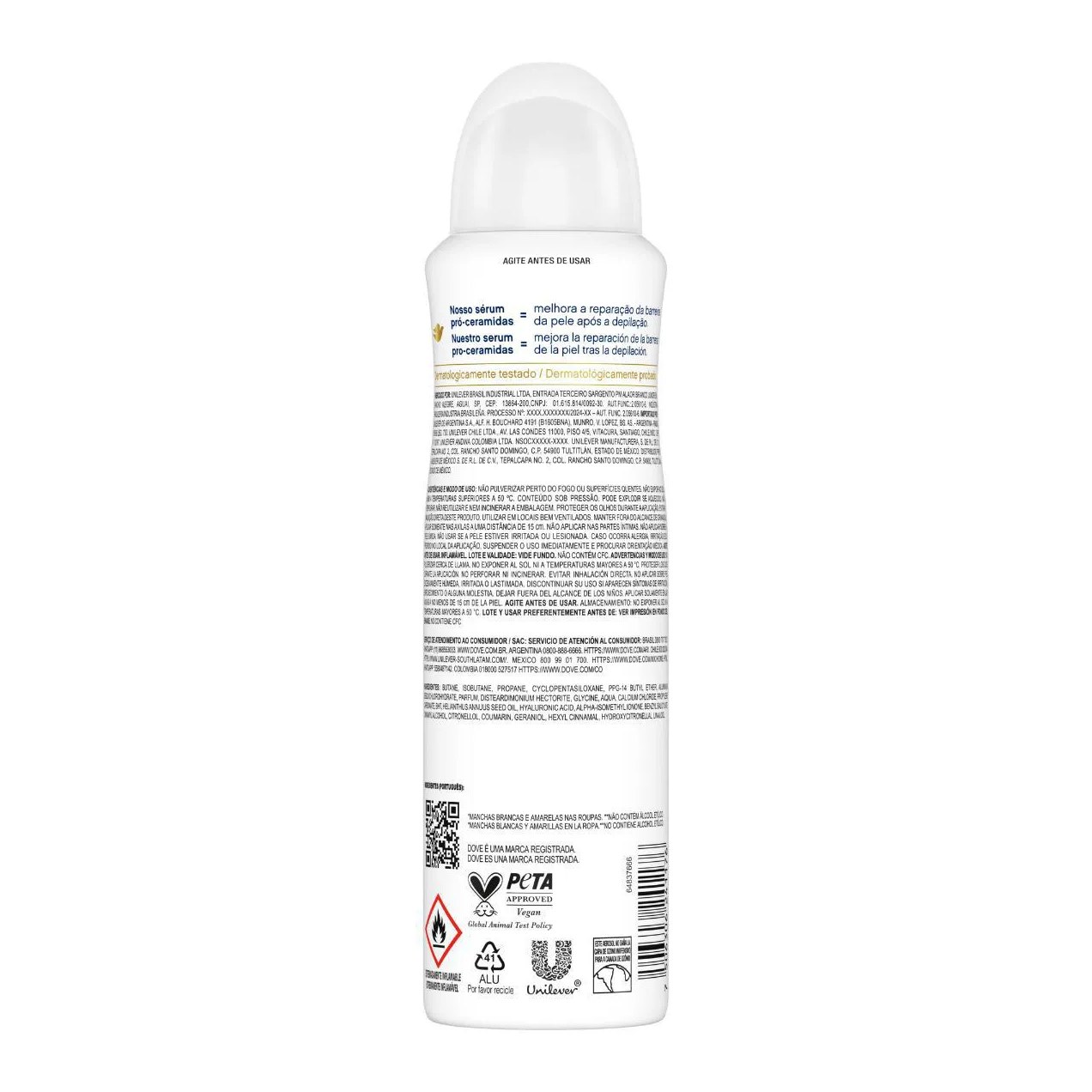 Desodorante Antitranspirante Aerosol Dove Invisible Dry Feminino 48h 150ml
