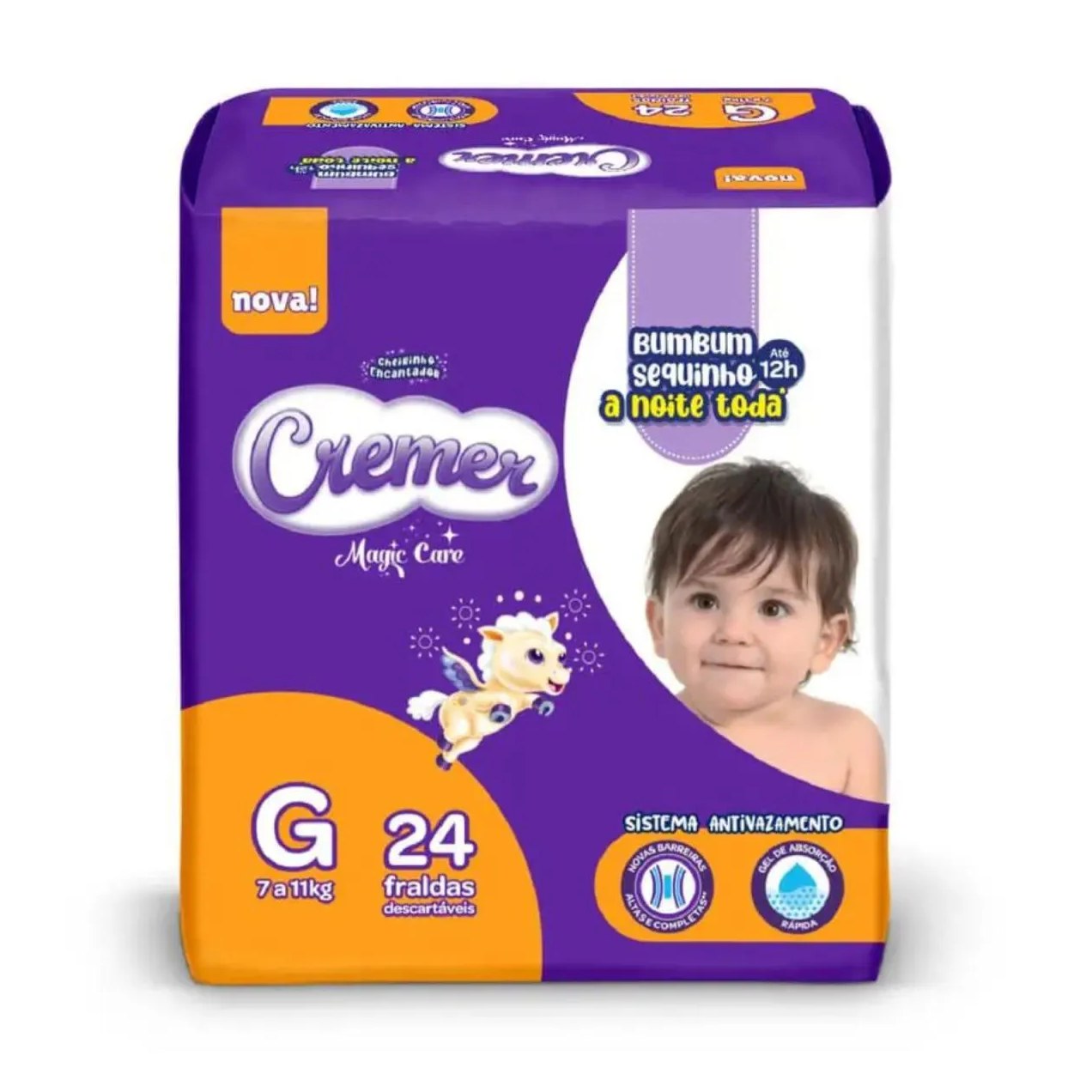 Fralda Magic Care Disney Tamanho G 24 unidades – Cremer