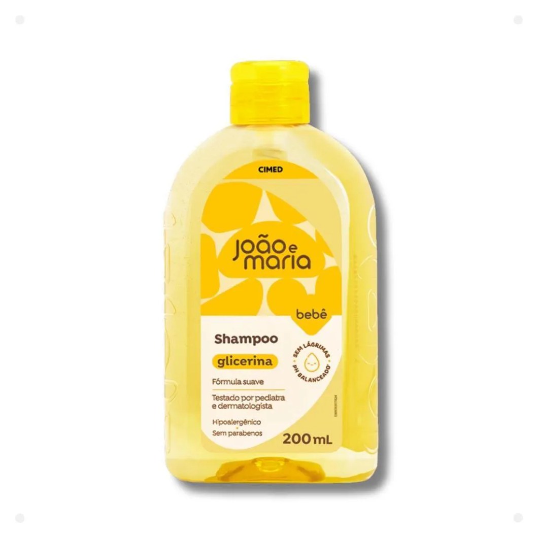Shampoo João e Maria Cimed Bebê Glicerina 200ml