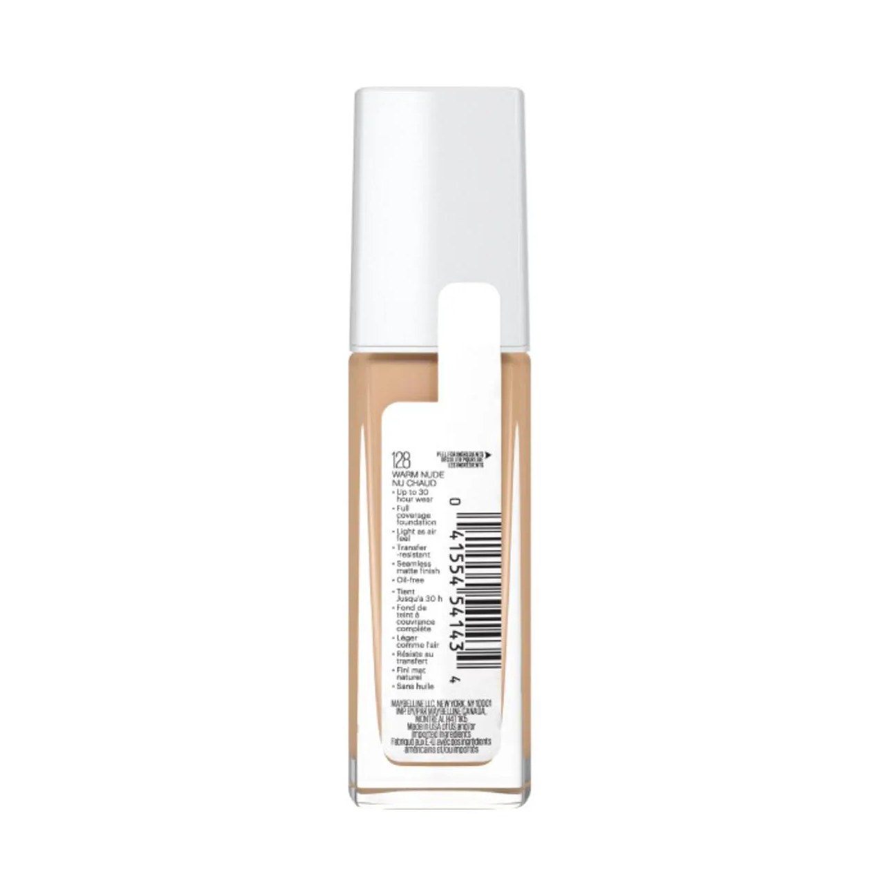 Base Longa Duração Maybelline Superstay Full Coverage 30ml - 128 Warm Nude