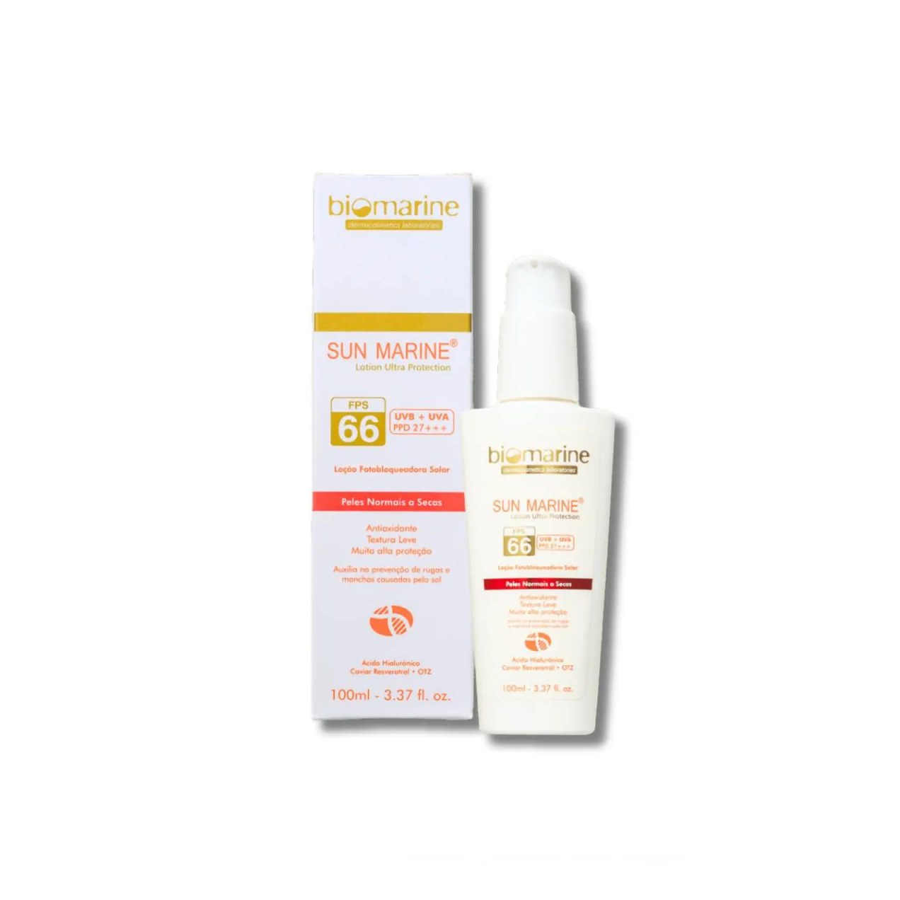 Biomarine Sun Marine Fps 66 Filtro Solar Anti Idade 100ml
