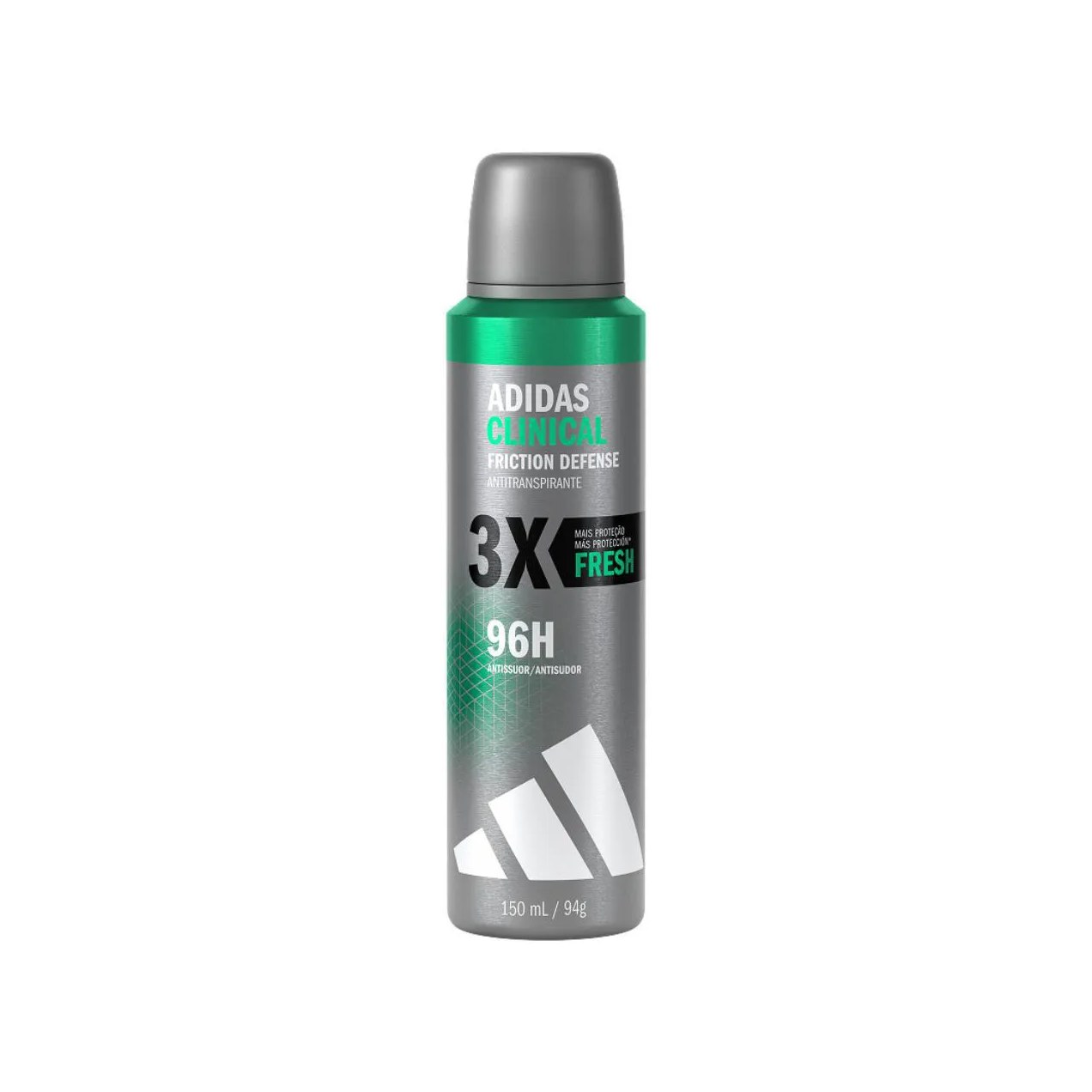Desodorante Antitranspirante Aerossol Adidas Clinical Friction Defense Fresh Masculino 96h 150ml