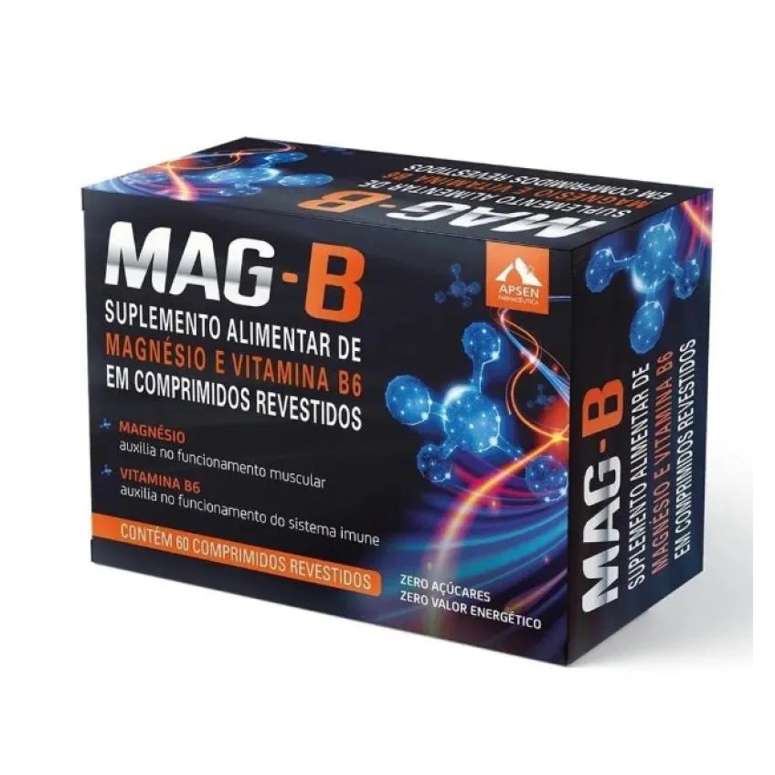 Mag B Suplemento Alimentar Apsen 60Cpr