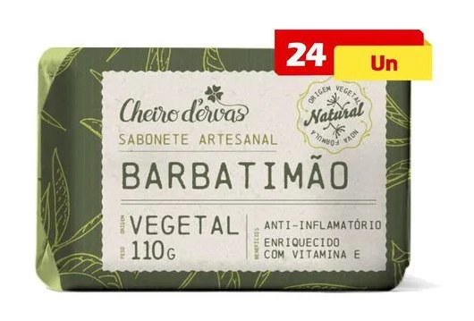 Sabonete De Barbatimão 24 X 110g - Cheiro D'ervas