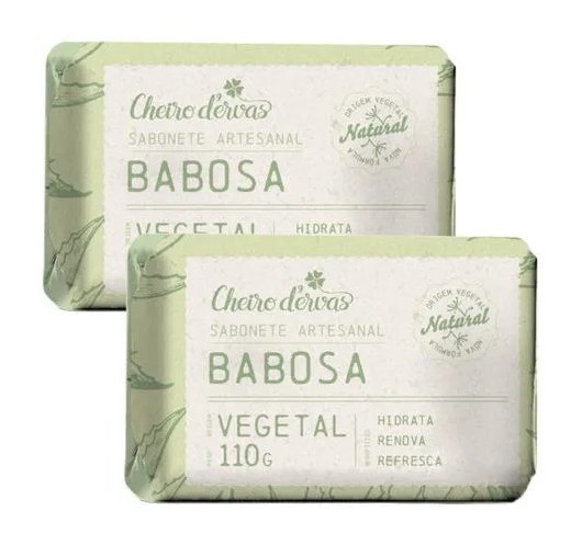 Sabonete de Babosa 110g X 2 Cheiro de Ervas