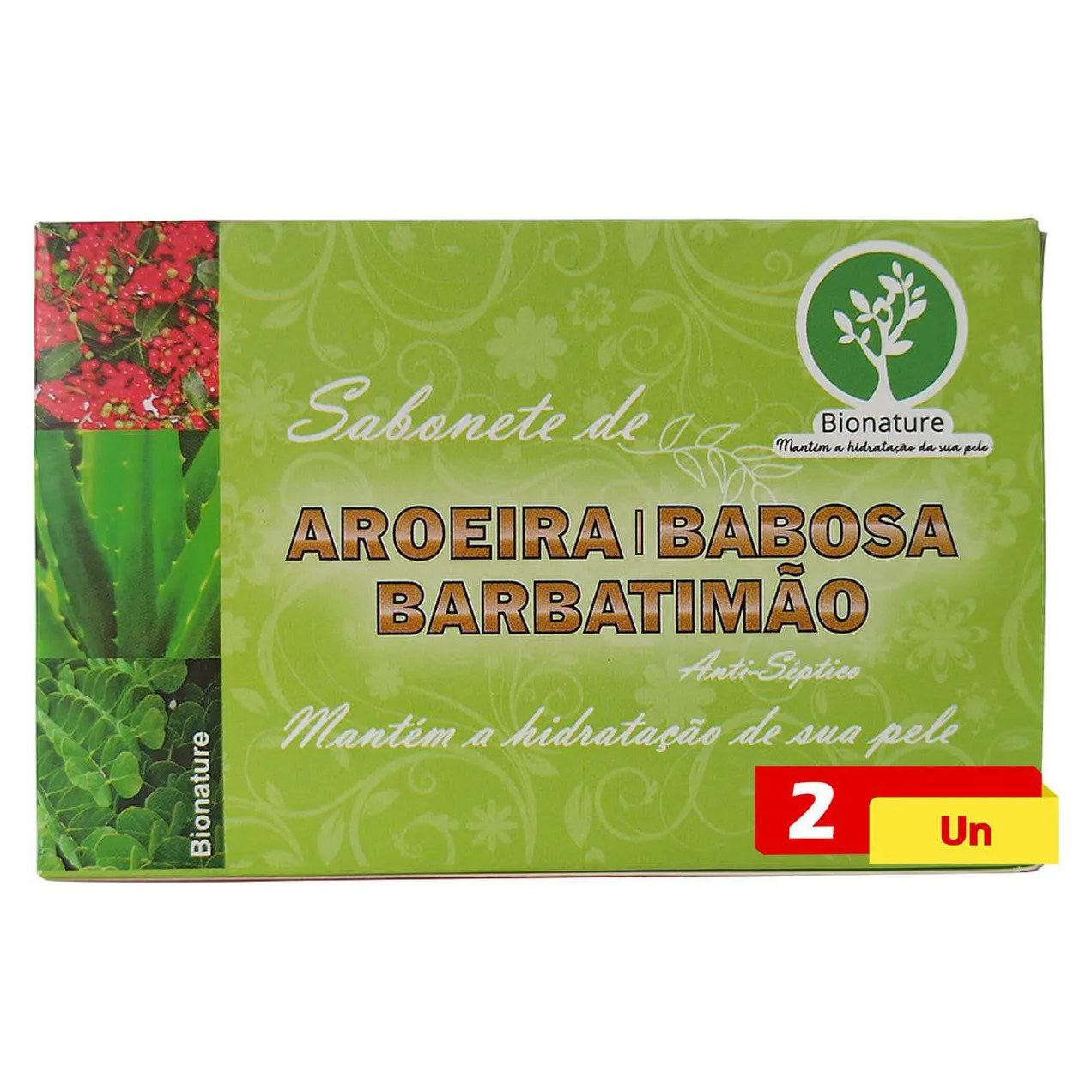 Sabonete de Aroeira Babosa e Barbatimão 2 X 110g Bionature