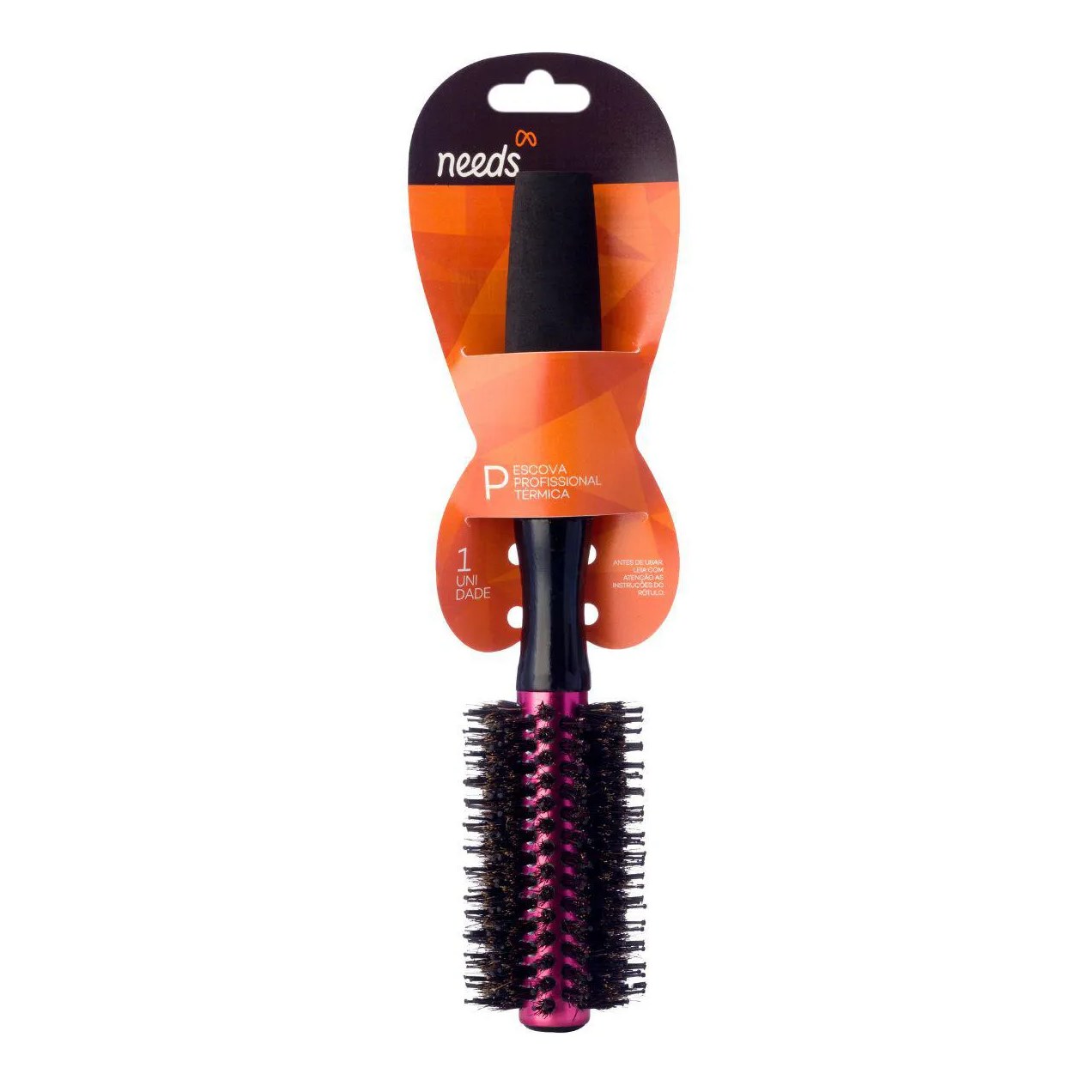 Escova de Cabelo Ricca Oval Cereja com 1 unidade
