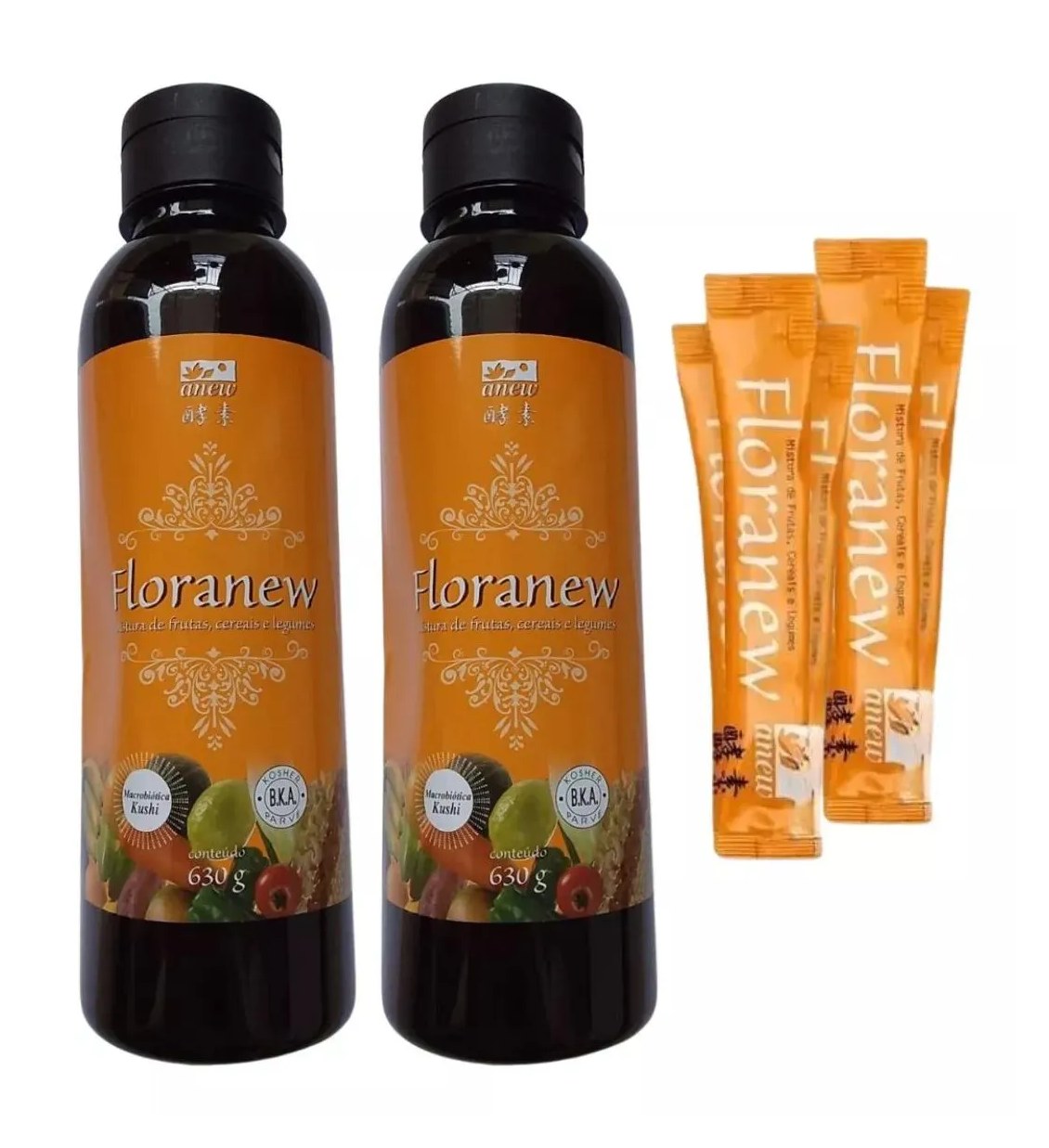 KIT 02 FLORANEW GARRAFA ANEW 630G + 5 SACHêS FLORANEW