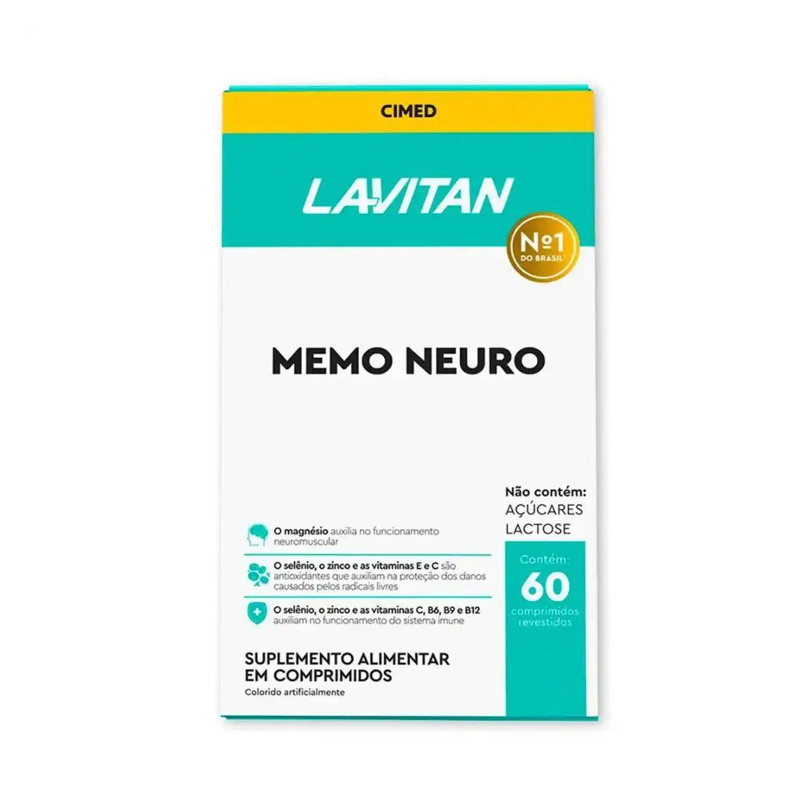 Lavitan Memo Neuro Cimed com 60 Capsulas