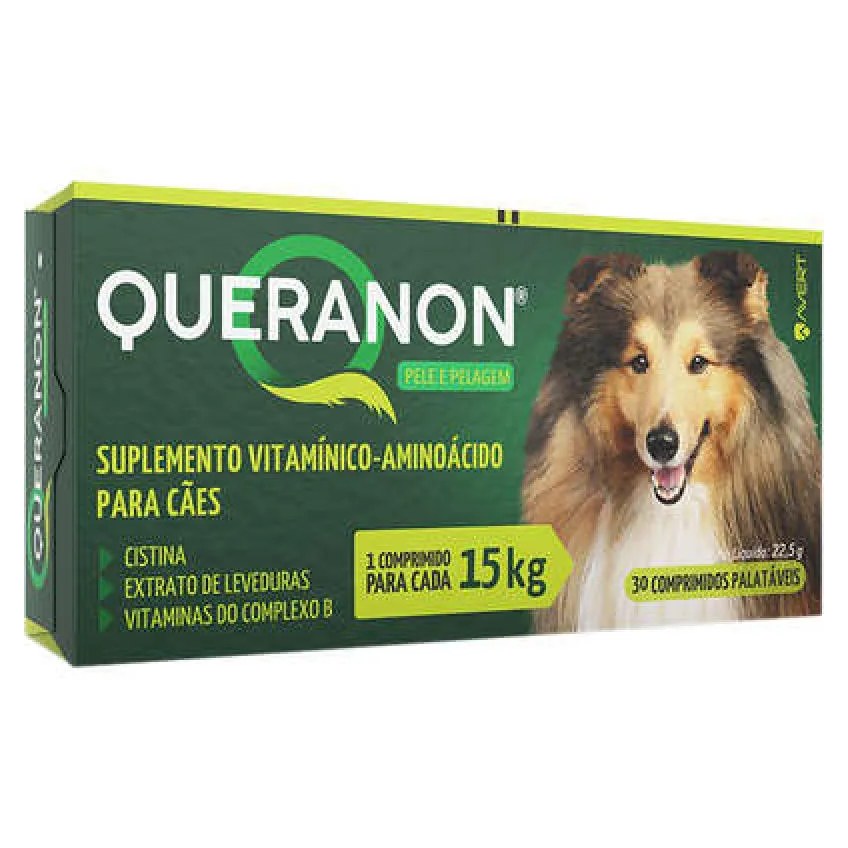 Queranon Medium Size - Cães Até 15kg - 22,5g - 30 comprimidos