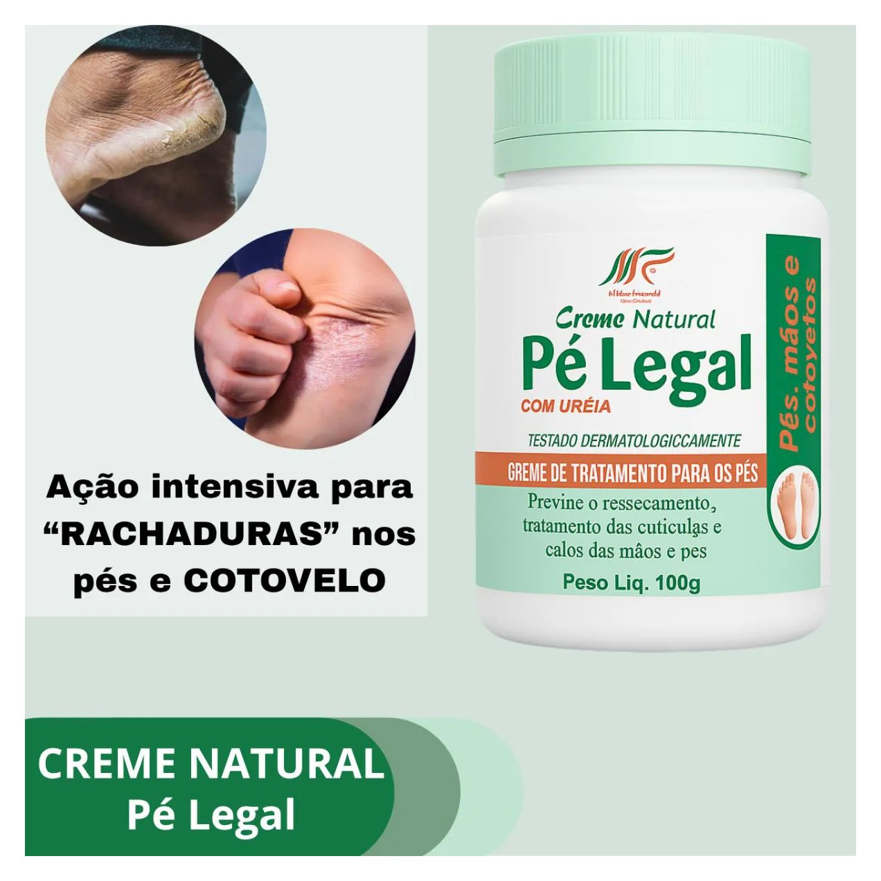 Creme de Uréia para Pés e Cotovelos Hidratação Intensa