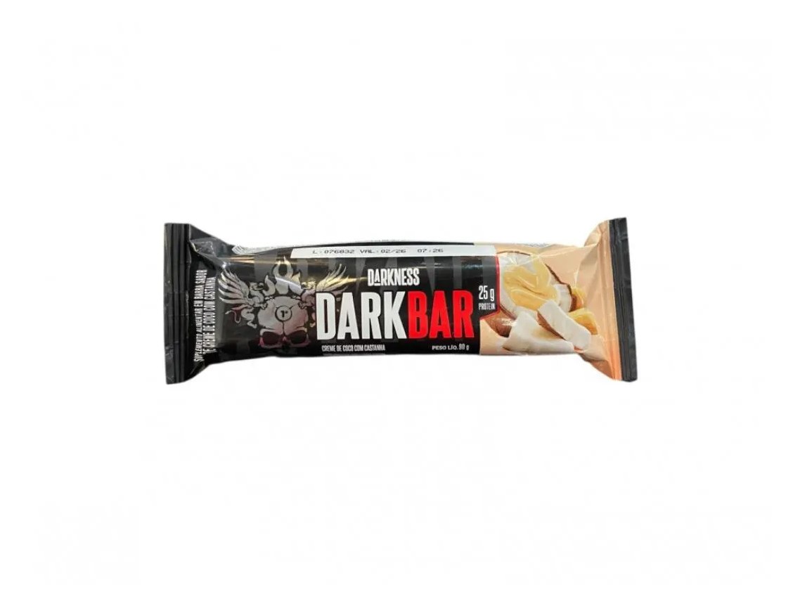 Dark Bar (90g) - Sabor: Creme de Coco C/ Castanha