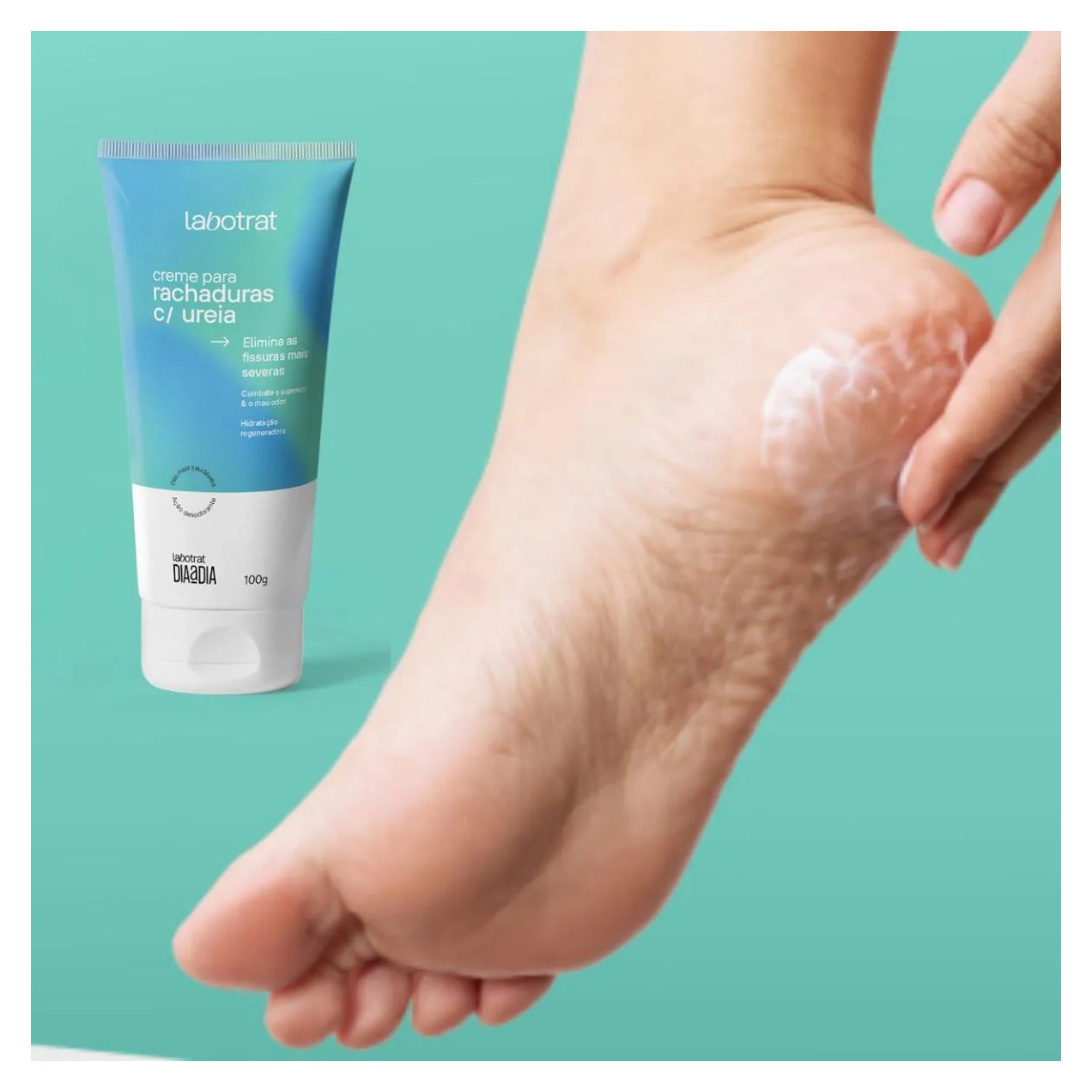 CREME DE RACHADURAS UREIA HIDRATAçãO REGENERA LABOTRAT 100G