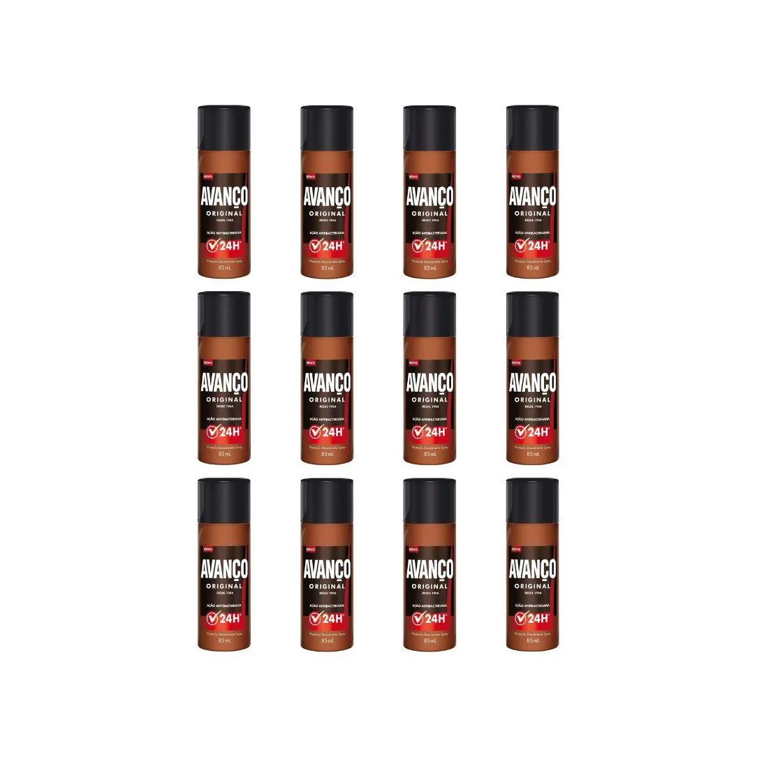 Desodorante Spray Avanço 85ml Original - Kit C / 12un