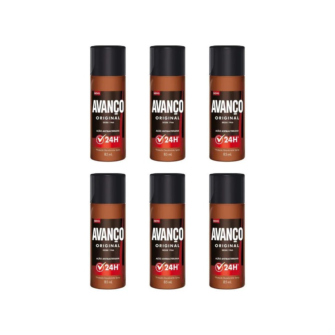 Desodorante Spray Avanço 85ml Original - Kit C / 6un