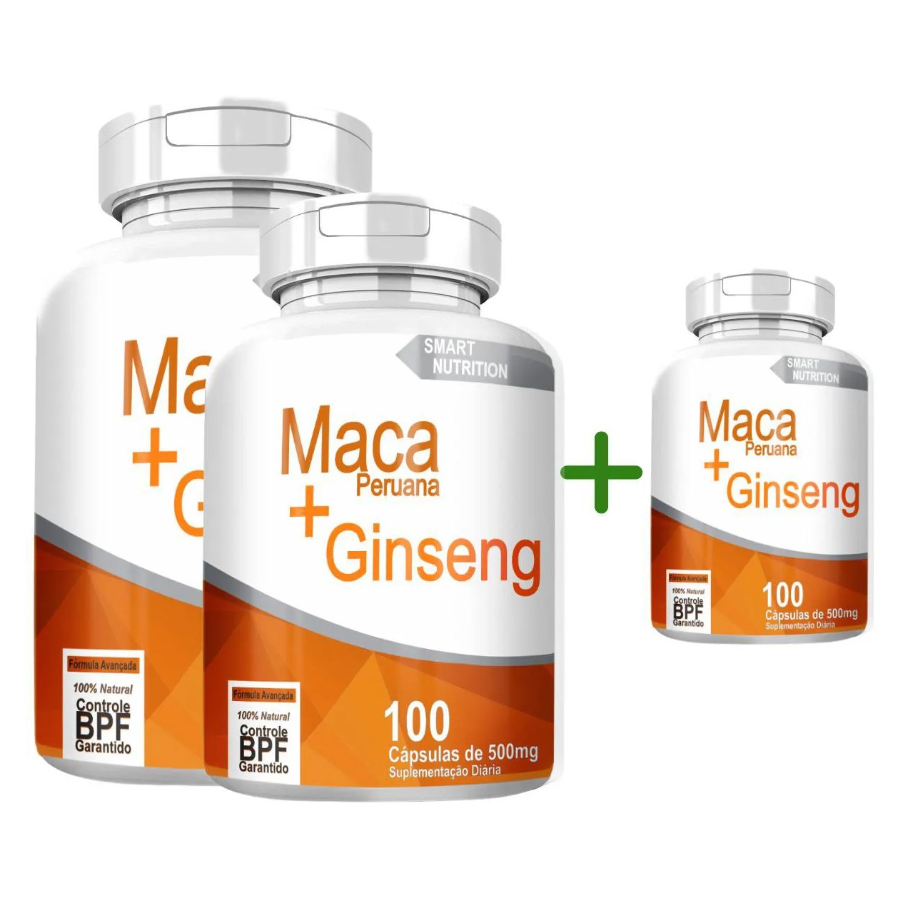 Maca Peruana com Ginseng Compre 2 Leve 3 com Total de 300 cápsulas