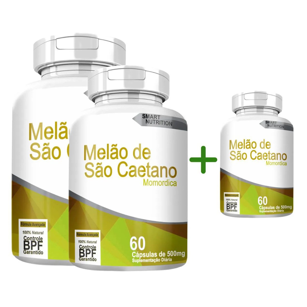Melão de São Caetano 60 cápsulas Compre 2 Leve 3 com Total de 180 cápsulas
