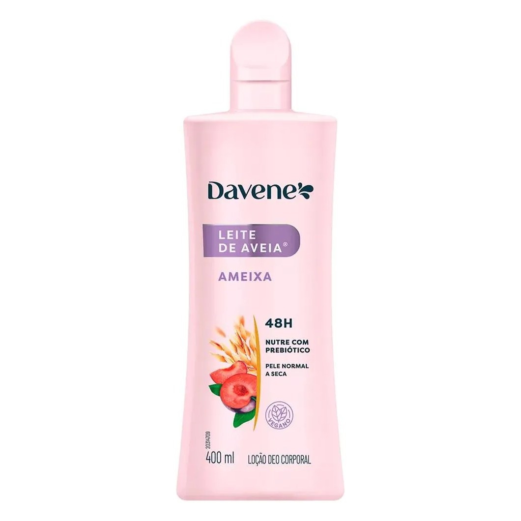 Hidratante Corporal Leite de Aveia e Ameixa 400ml Davene