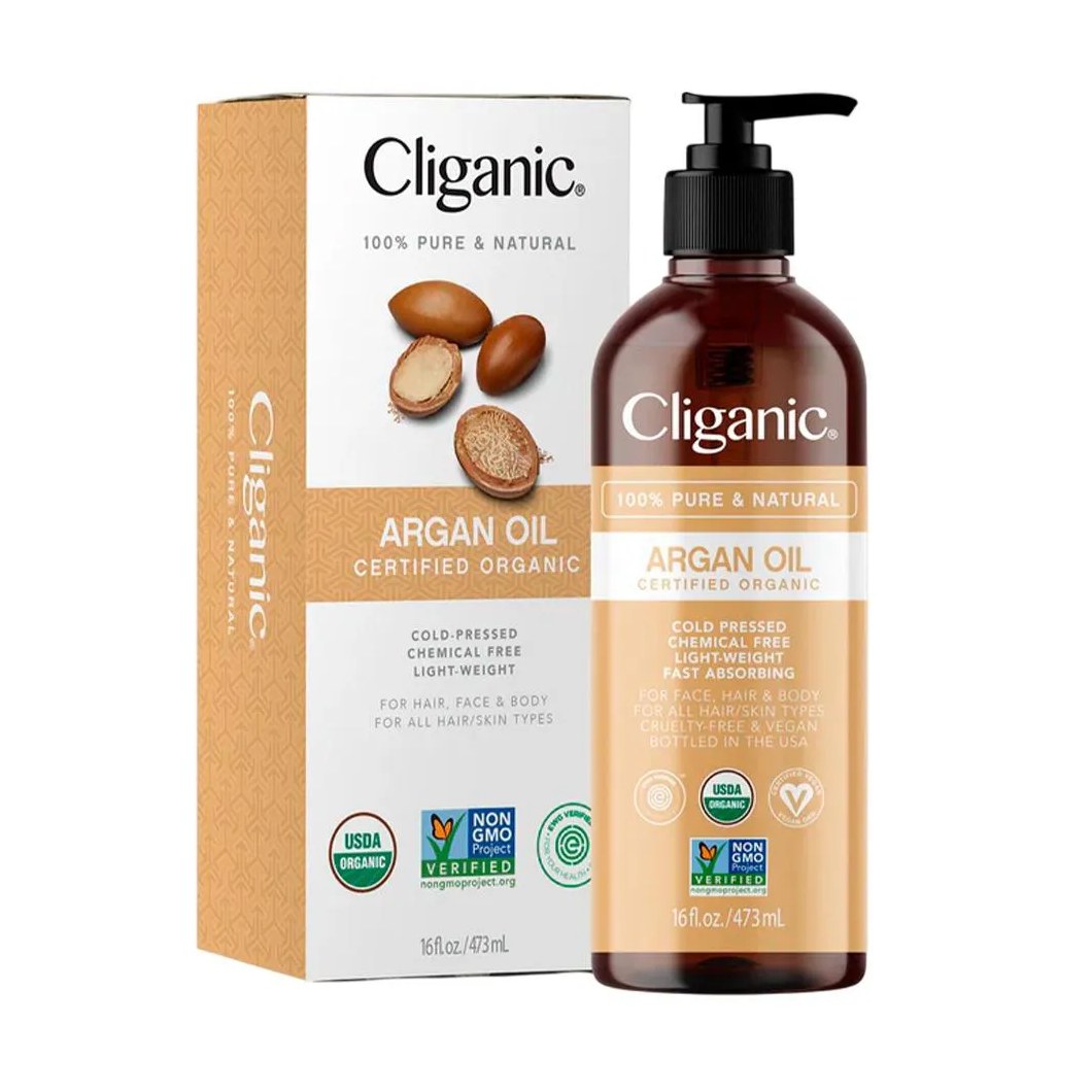 Óleo de Argan Orgânico Cliganic 473ml Importado
