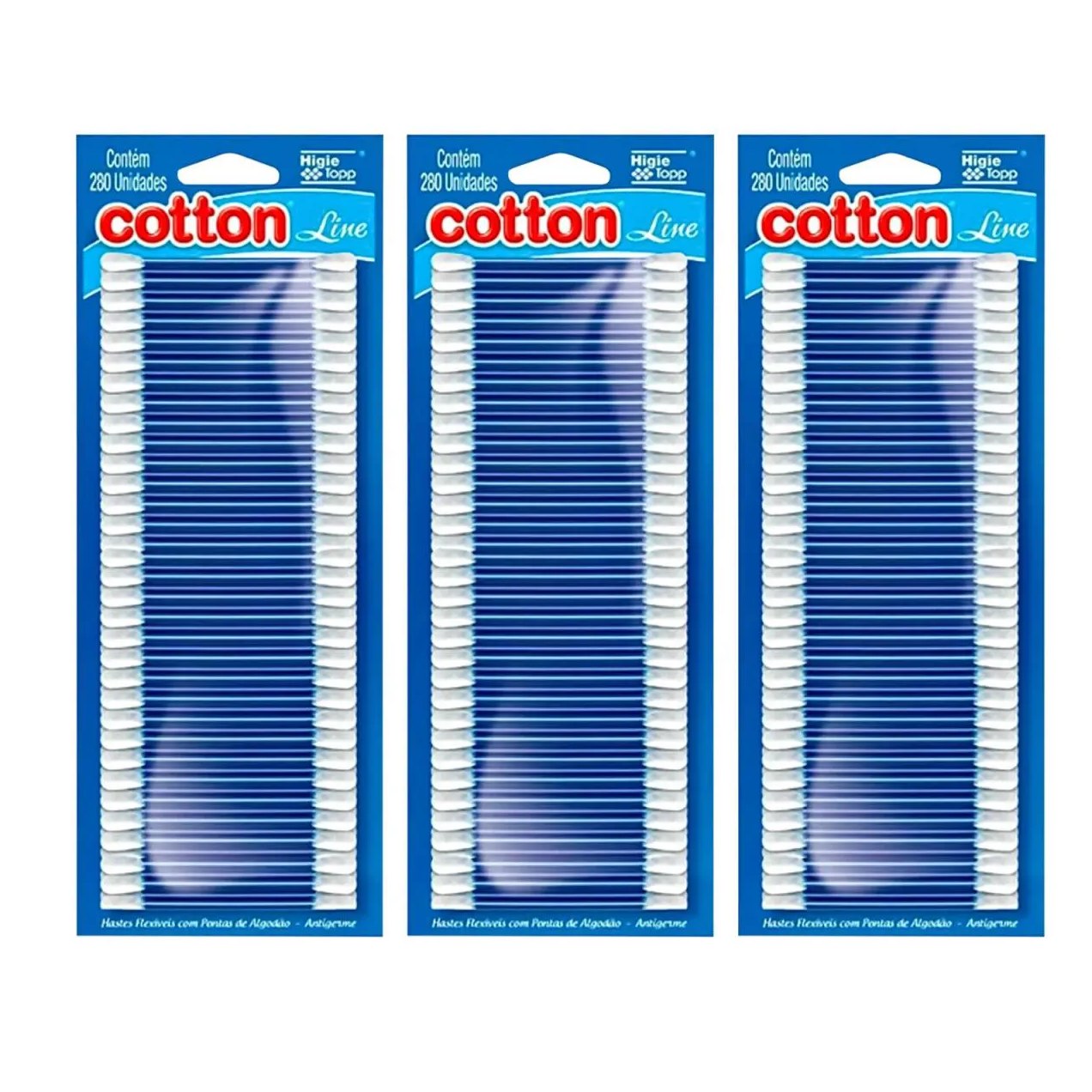 Kit C3 Hastes Flexíveis Pontas Algodão – Cotton Line