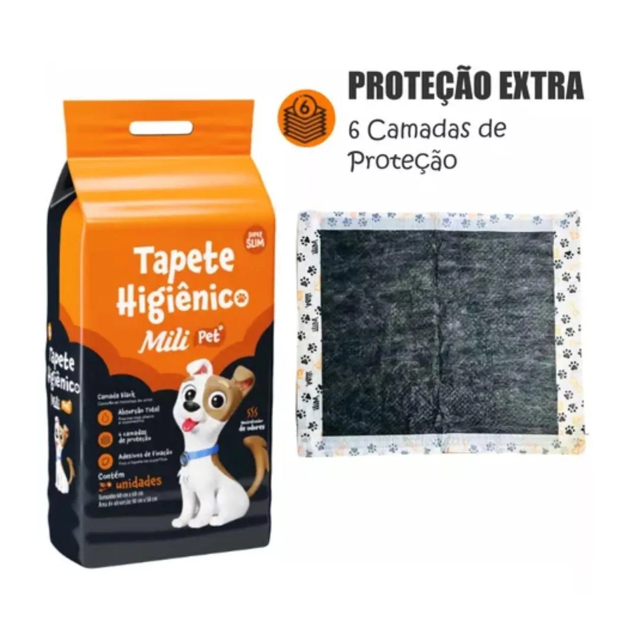 Kit C4 Tapete Higiênico C/ 7 Unidades - Mili Pet