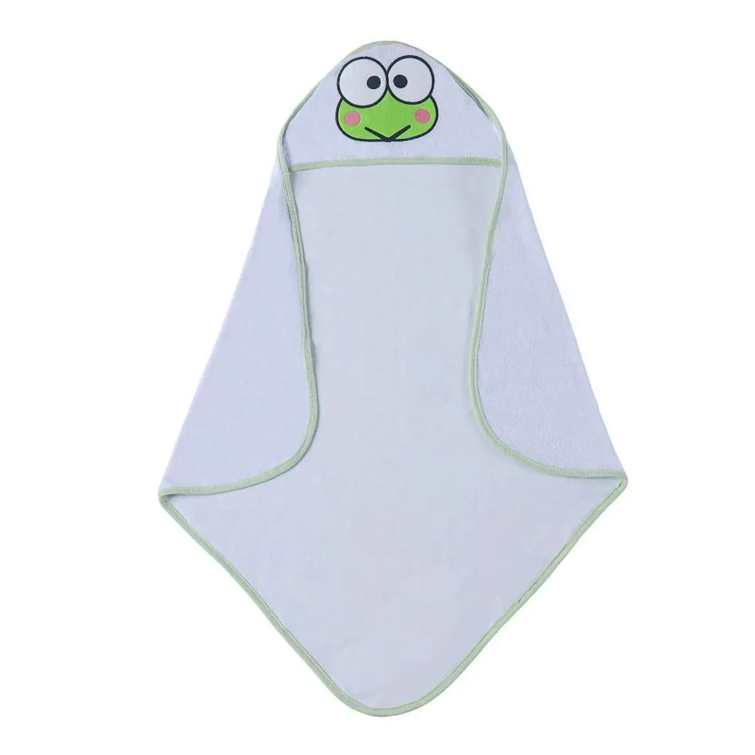 Toalha com Capuz Hello Kitty Keroppi 70*70Cm Bene Casa