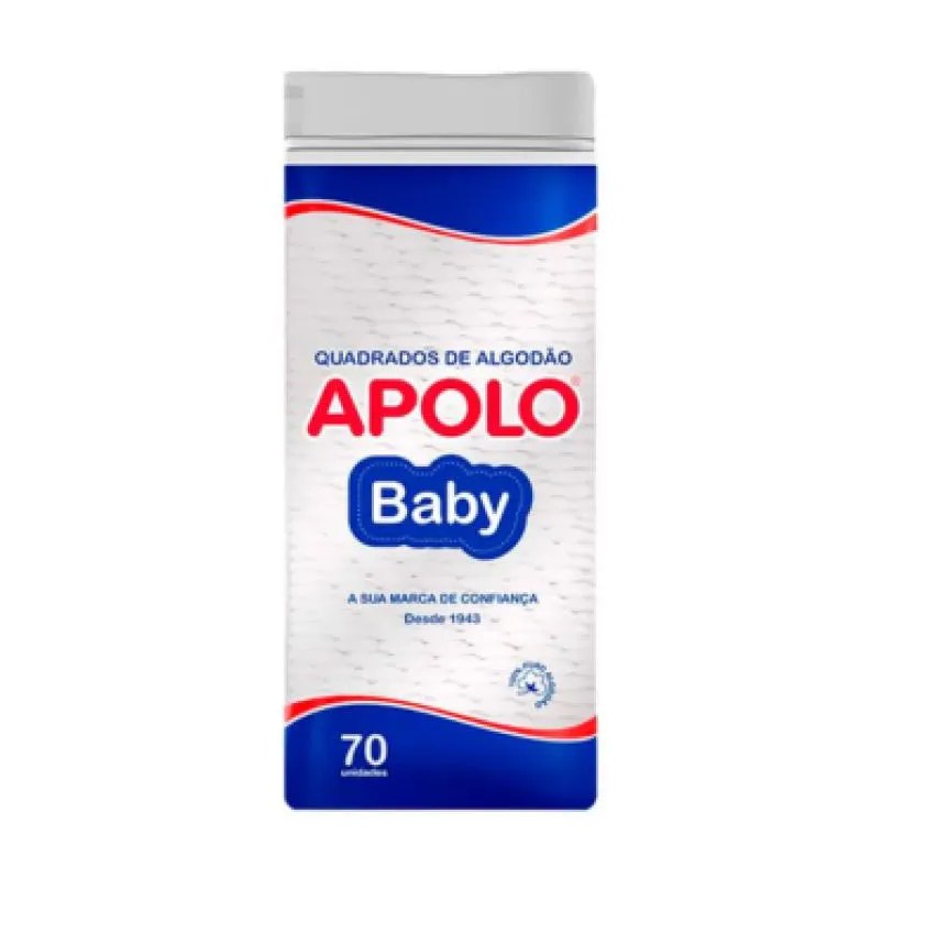 Algodão Apolo Quadrado Baby 70 unidades
