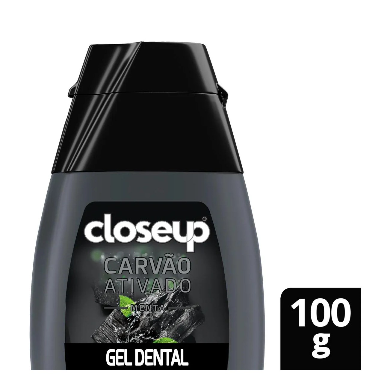 Gel Dental Closeup Branco Radiante Carvão Ativado e Menta 100g