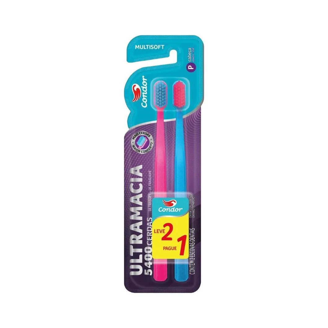 Escova Dental Condor Multisoft Ultramacia Leve 2 Pague 1