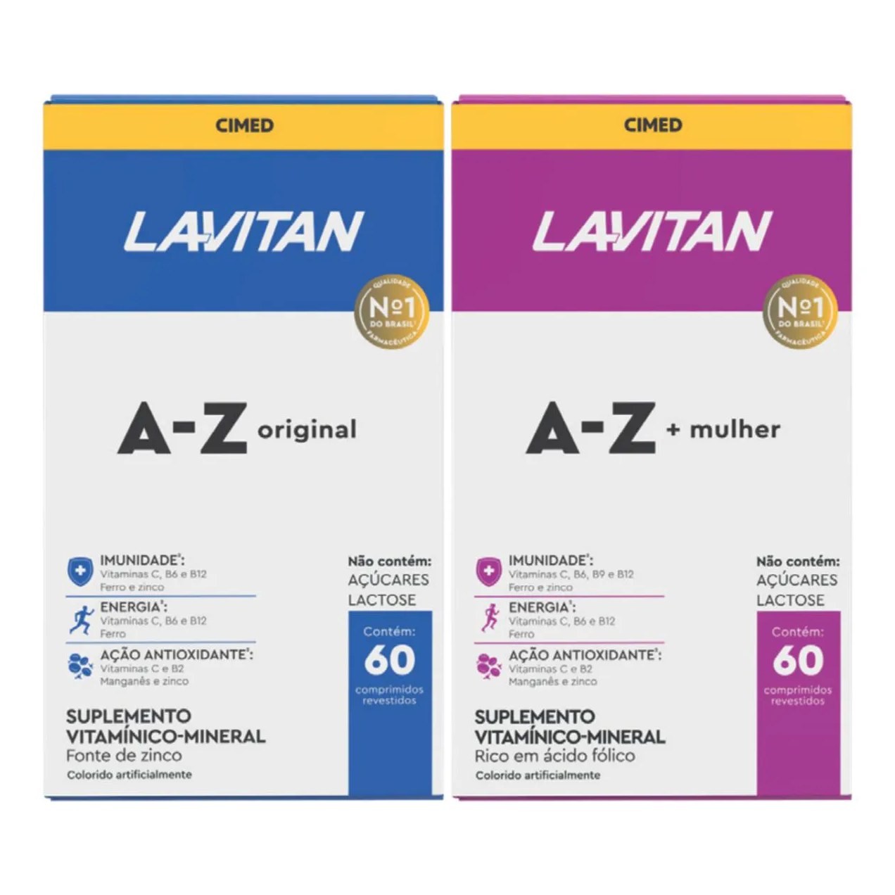 Kit Lavitan A-z Casal / Homem e Mulher 60 Comp Cada Caixa