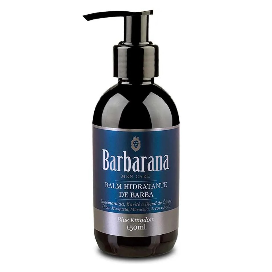 Balm Hidratante De Barba Blue Kingdom Amadeirado Suave 150ml Barbarana