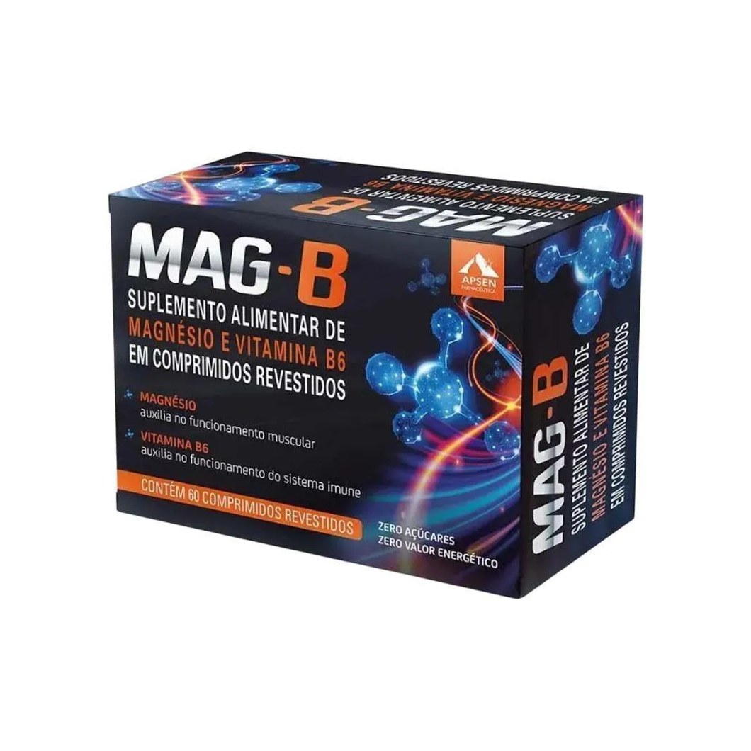 Mag B Magnésio + Vitamina B6 60 Comprimidos